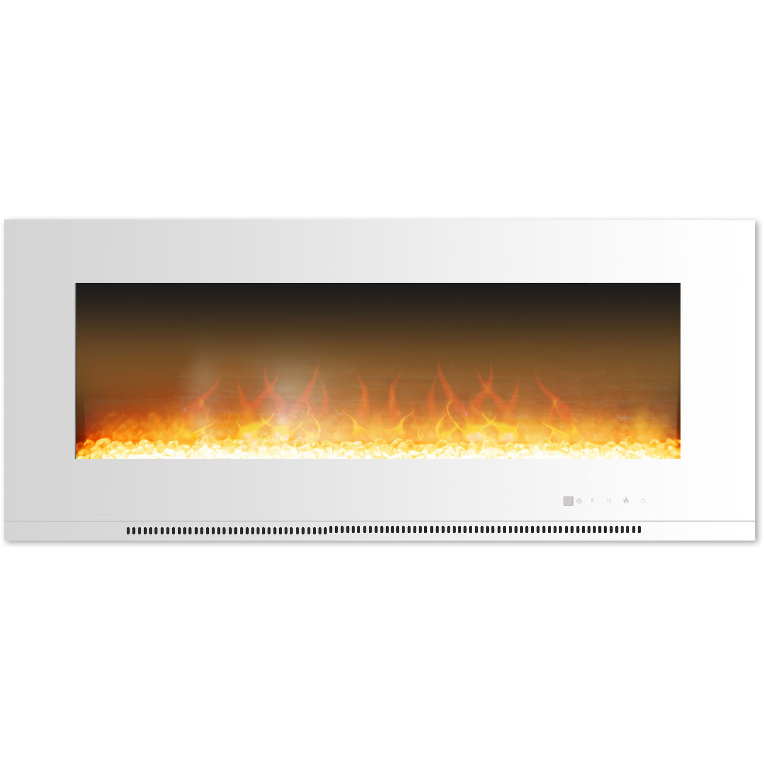 Orren Ellis Abou Wall Mounted Electric Fireplace Reviews Wayfair