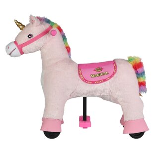 walking unicorn toy ride on