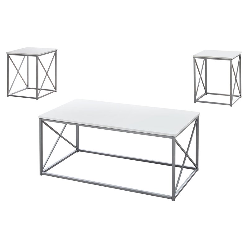 calzada 3 piece coffee table set