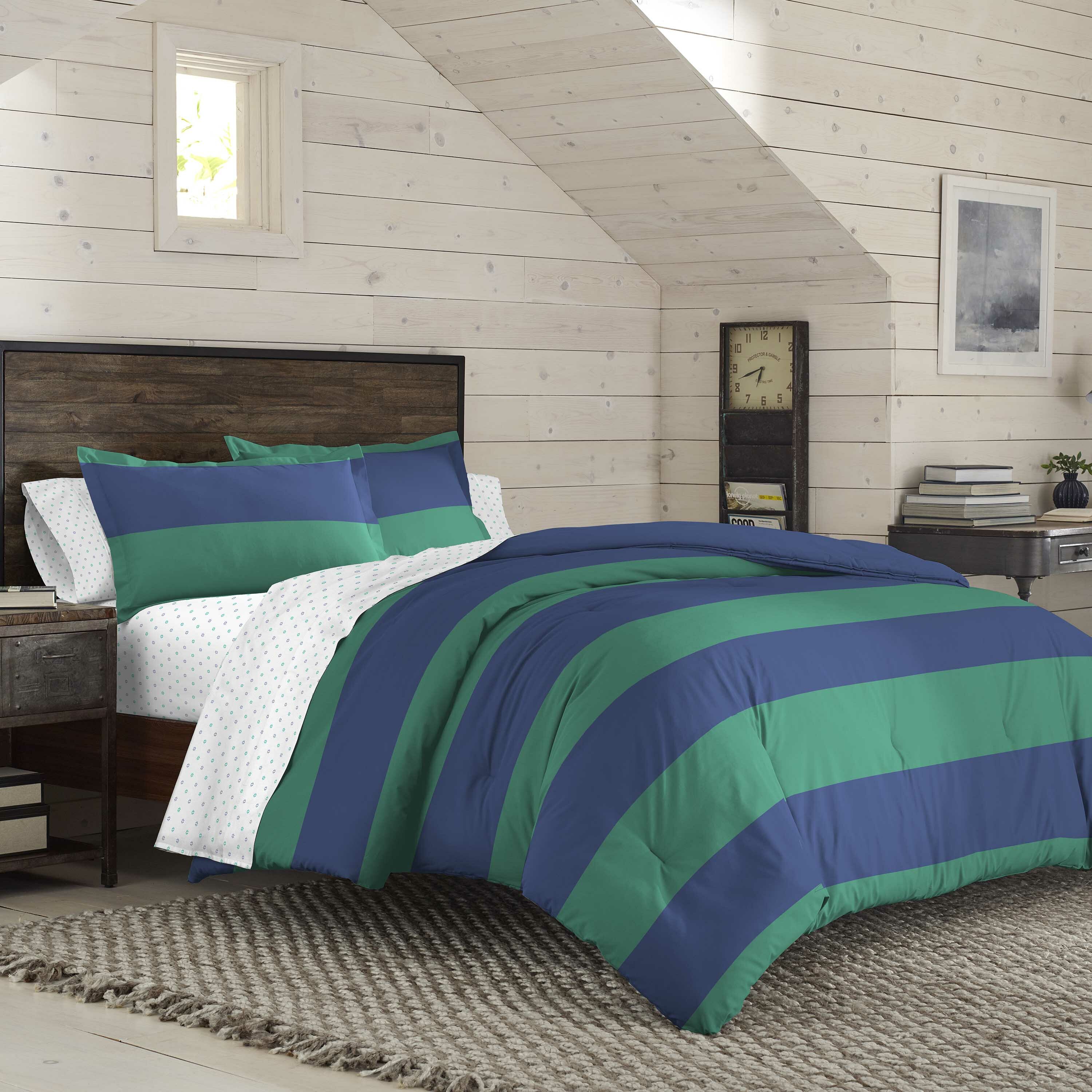 Izod American Rugby Stripe Bedding Collection Reversible Comforter