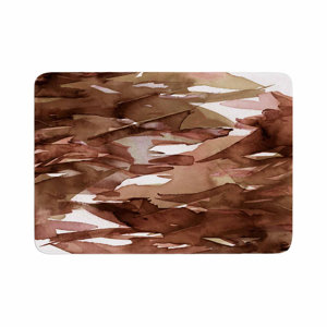 Ebi Emporium Fervor 7 Watercolor Memory Foam Bath Rug