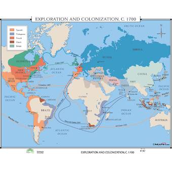 map of the world 1700 Universal Map World History Wall Maps Exploration Colonization map of the world 1700