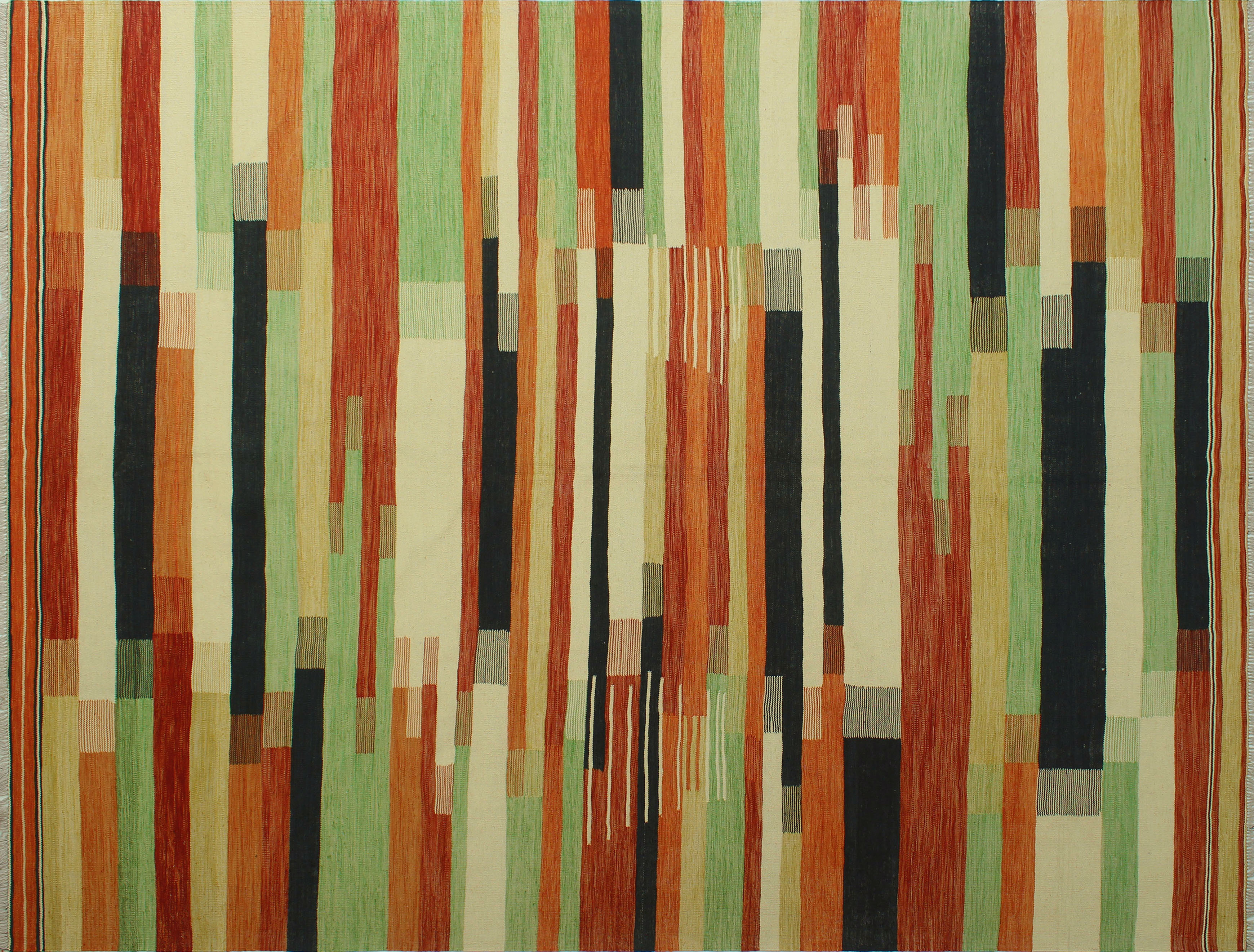 Latitude Run Ames Striped Handmade Kilim Wool Beige Area Rug Wayfair