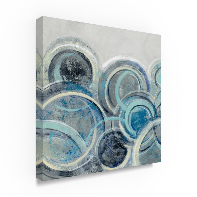 Winston Porter Variation Blue Gray Ii Acrylic Painting Print On