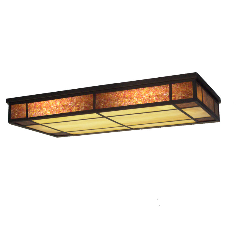 flush mount rectangular kitchen light