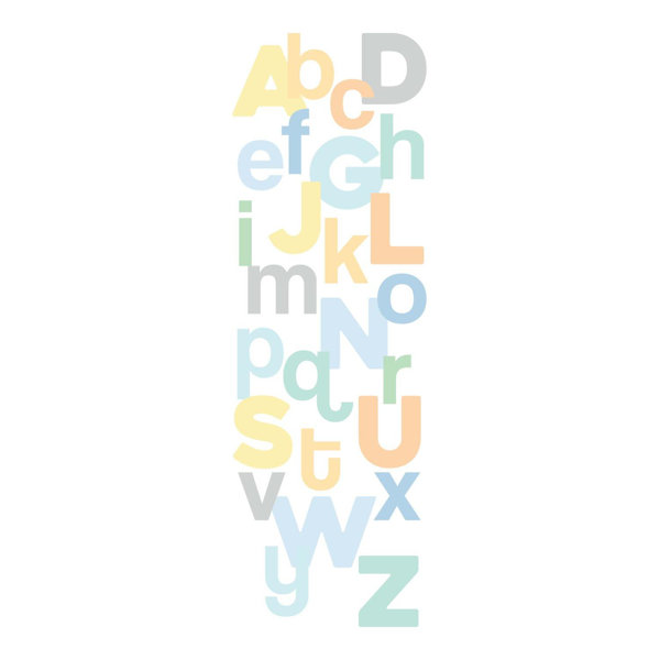 York Wallcoverings Young At Heart Abc Panel 24 L X 36 W