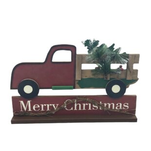 Wooden Truck Decor