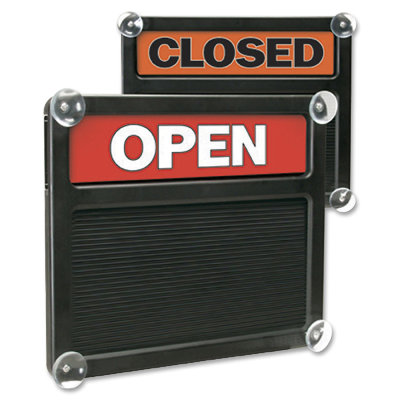 Headline OpenClosed Letter Board US Stamp  Sign