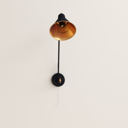 searchlight Applique articulée Wall, noir et or, 1 ampoule