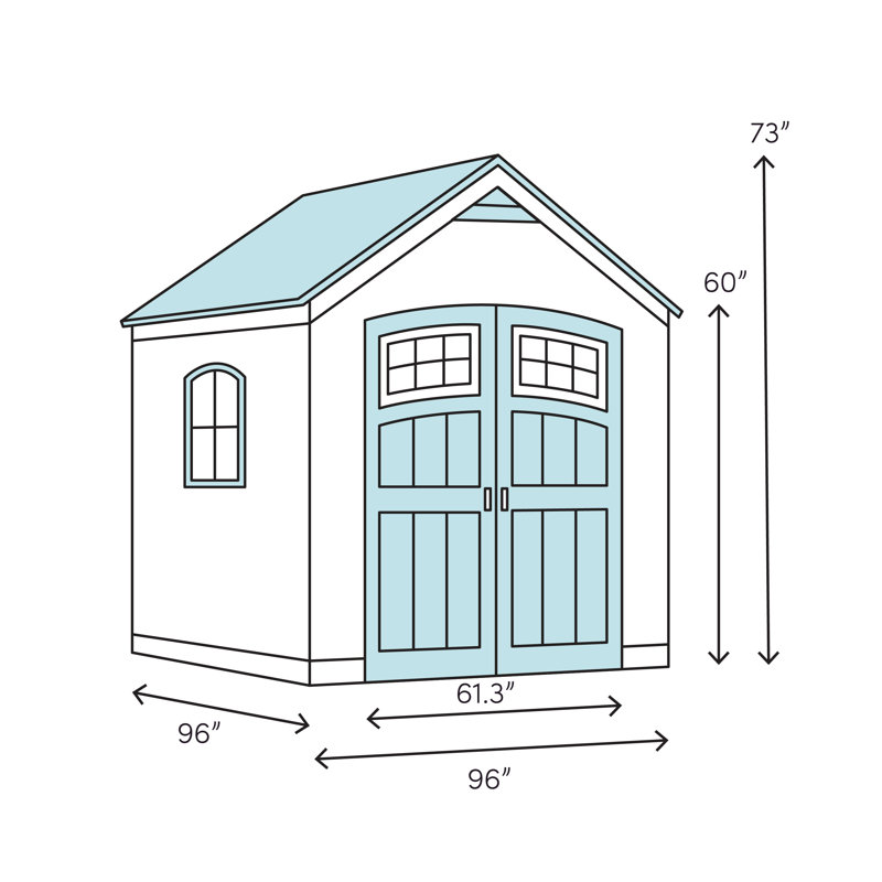 Duramax Duramate 8 Ft W X 8 Ft D Plastic Storage Shed Reviews Wayfair
