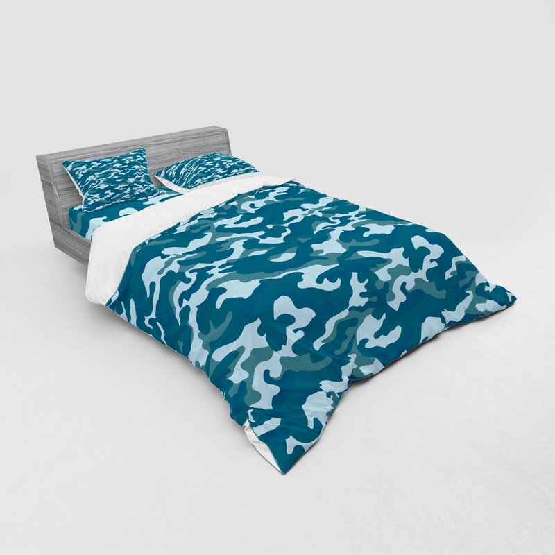 East Urban Home Ambesonne Camo Bedding Set Camouflage Theme In