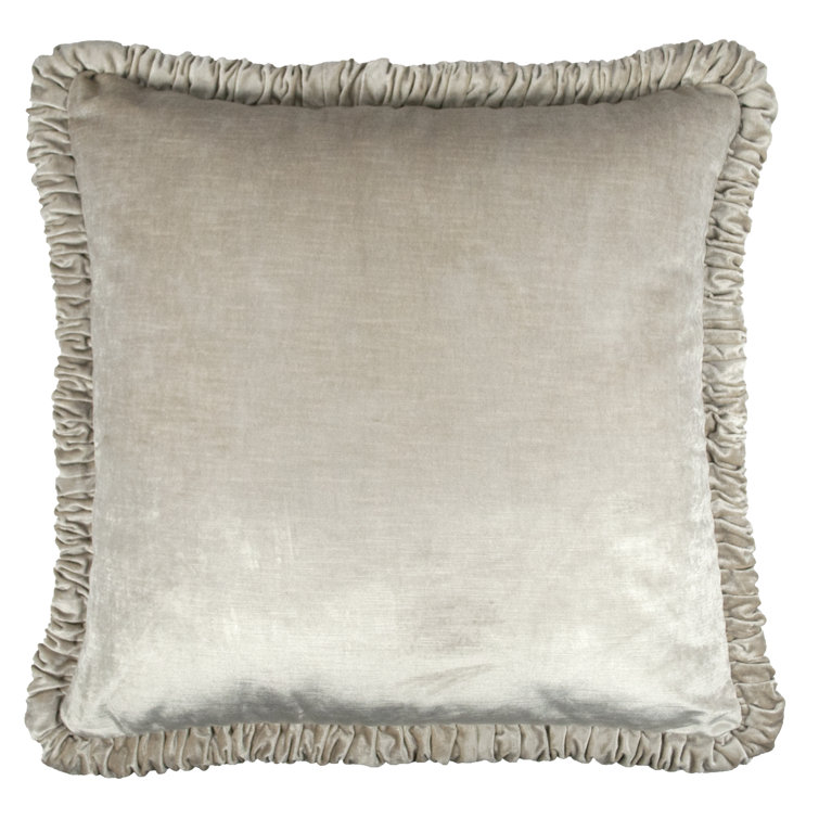 white velvet euro sham