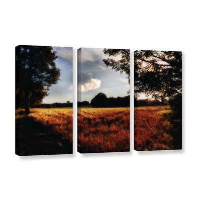 Farmville 3 Piece Photographic Print on Wrapped Canvas Set August Grove