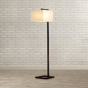 Keely Floor Lamp Distressed White Rustic Floor Lamps White Floor Lamp Wood Floor Lamp