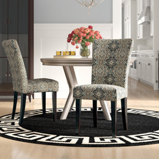 Go to store & view more images Willa Arlo Interiors Sture Damask Print Parson Chair (Set of 2)