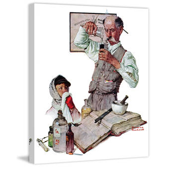 Marmont Hill Pharmacist By Norman Rockwell Framed Painting Print Wayfair