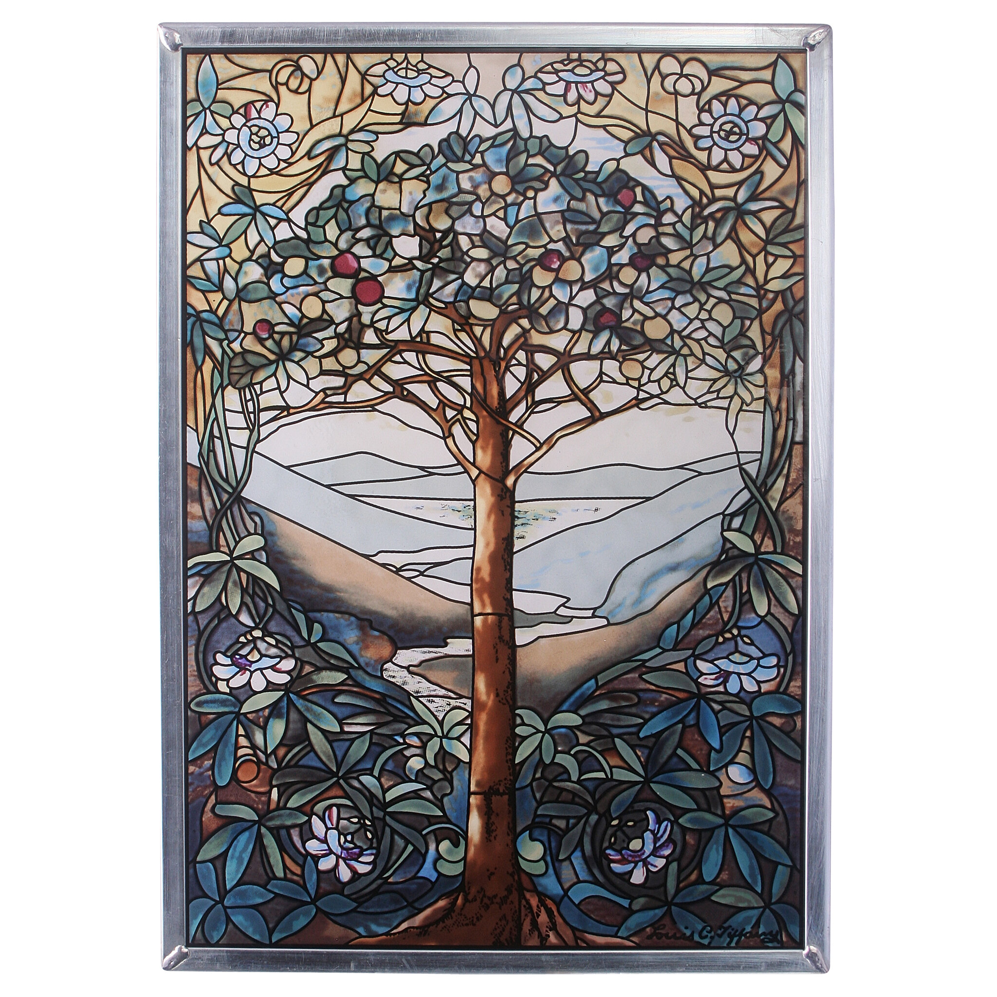 Design Toscano Tree Of Life Art Glass Wall Decor Reviews Wayfair