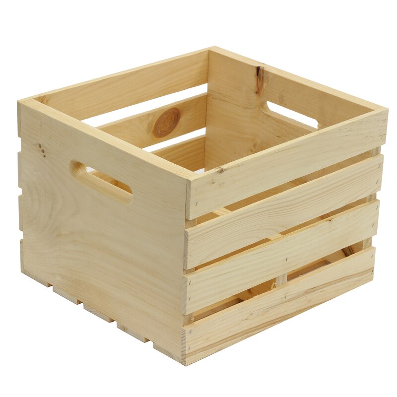 Crates & Pallet Growler Solid Wood Crate & Reviews | Wayfair