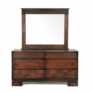 Vienna 6 Drawer Dresser with Mirror by..