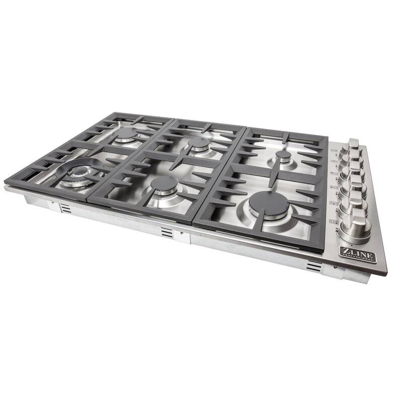 Zline Kitchen And Bath Dropin 36 Gas Cooktop With 6 Burners