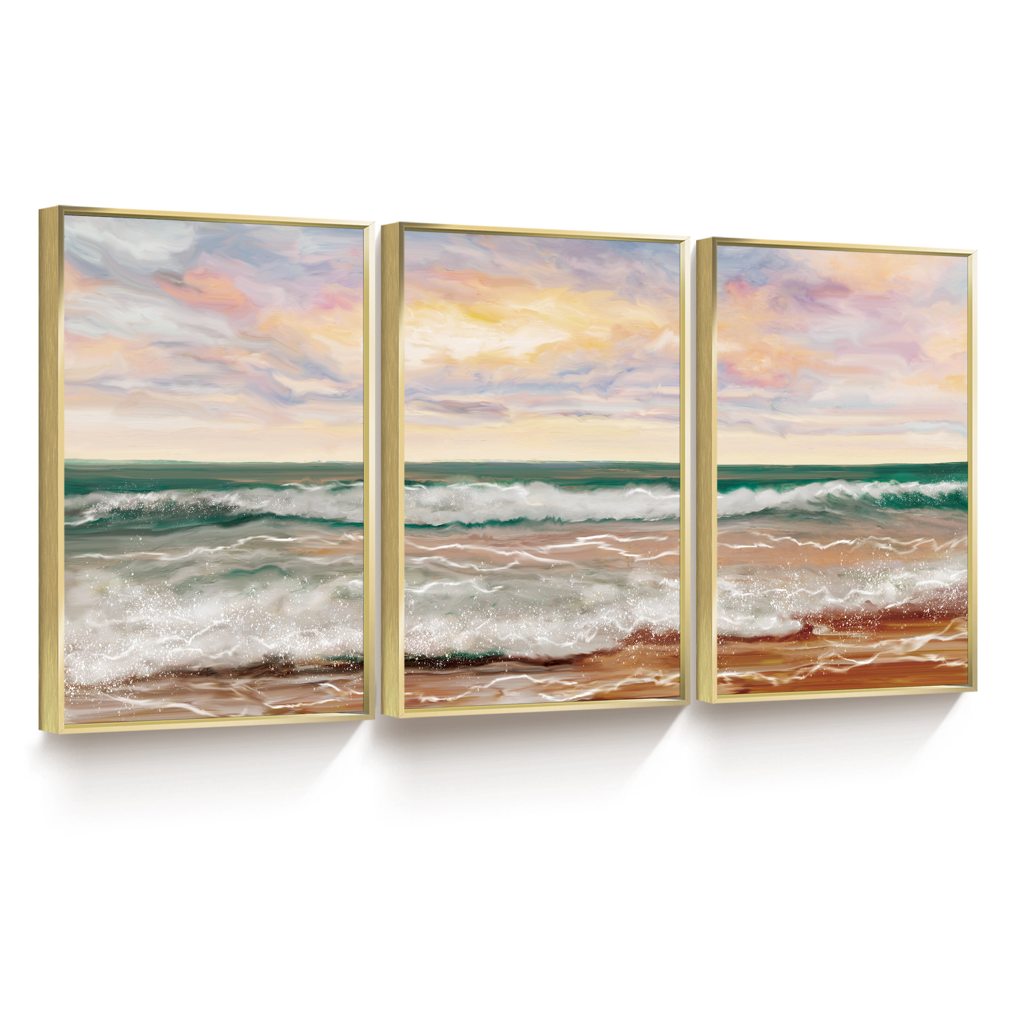 Rosecliff Heights Abstract Landscape - 3 Piece on | Wayfair