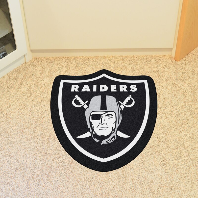 Fanmats Nfl Oakland Raiders Mascot 36 In X 34 5 In Non Slip