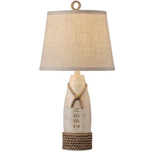 Nautical Knot Lamp Finial in Natural Braided Cotton on a Chrome Base