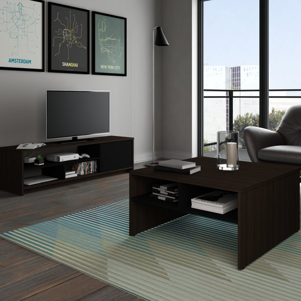 Zipcode Design Smit 2 Piece Storage Coffee Table And Tv Stand Set Zipcode Design Smit 2 Piece Storage Coffee Table And Tv Stand Set Reviews Wayfair