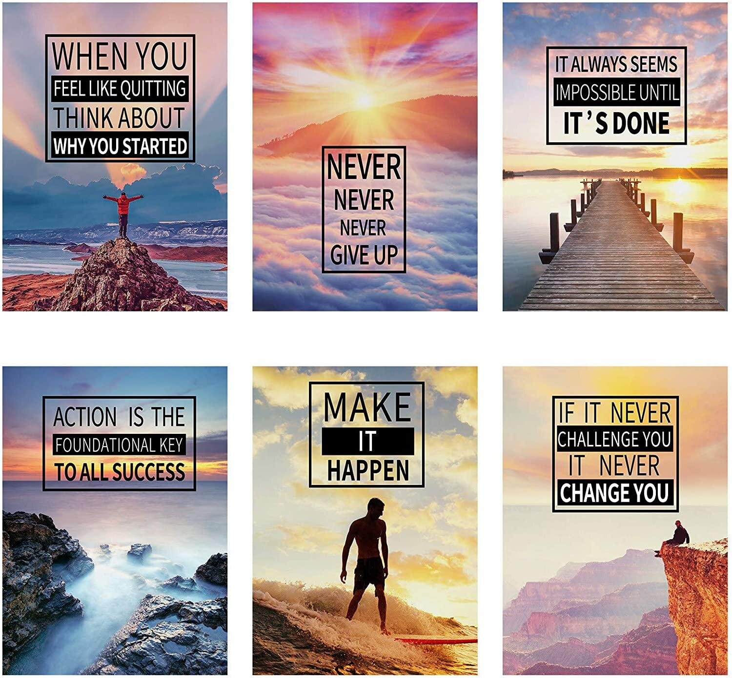 Motivational inspirational quote positive life poster picture print wall art 343