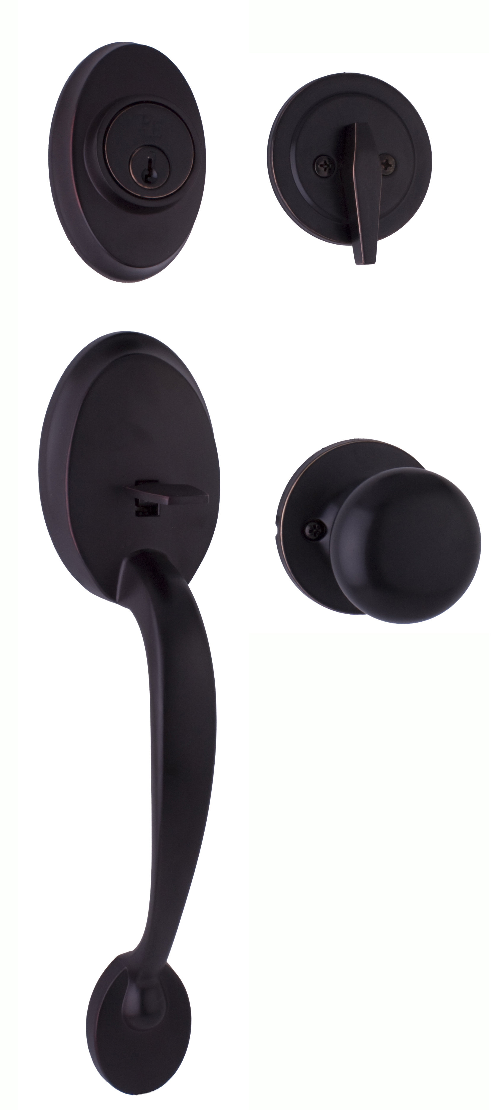 Weslock Handleset with Deadbolt and Door Knob and Rosette & Reviews