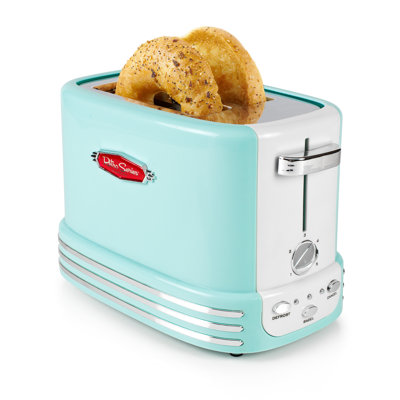 Nostalgia Retro Wide 2-Slice Toaster Nostalgia Color: Aqua