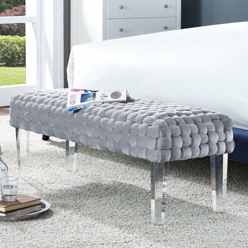 Branca Velvet Bench