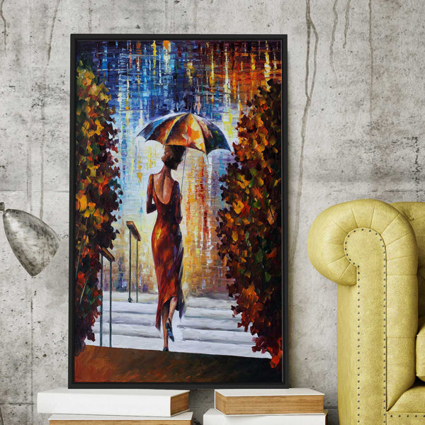 Winston Porter At The Steps Framed Oil Painting Print On Wrapped