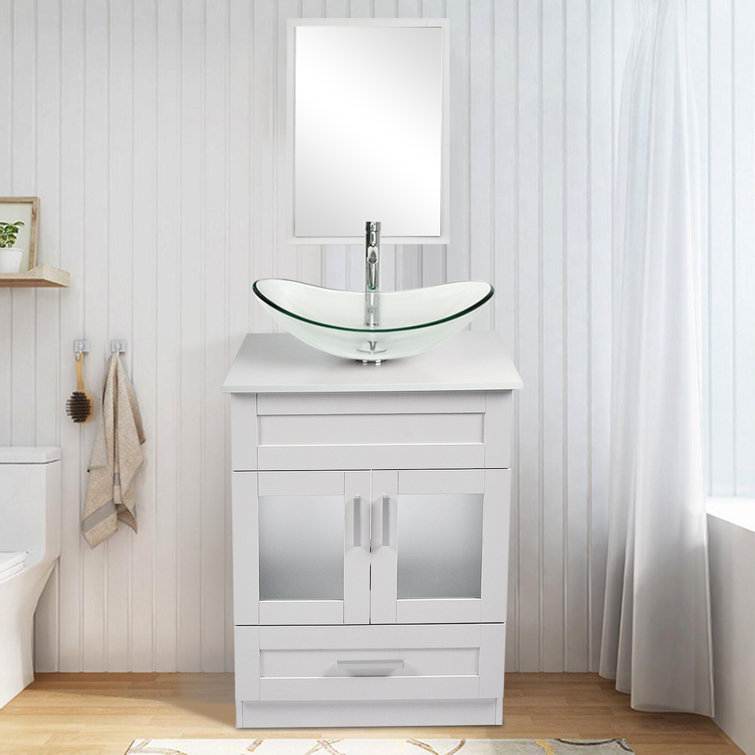 Latitude Run® Fante 24" Single Bathroom Vanity Set with Mirror