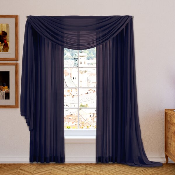 blue scarf window treatments