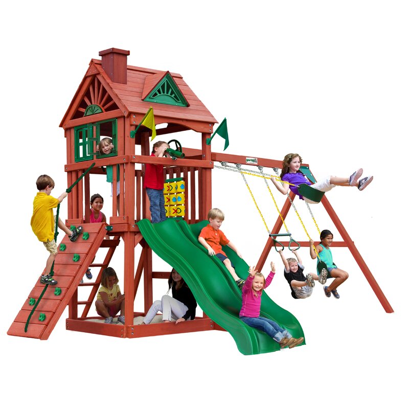 Gorilla Playsets Double Down Swing Set 