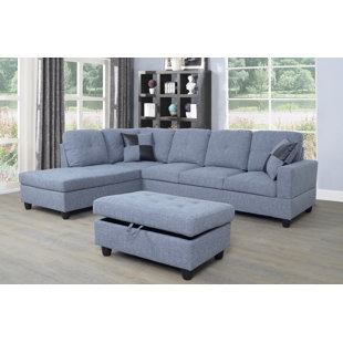 Riehlin Sectional With Ottoman by Ebern Designs Today Sale Only