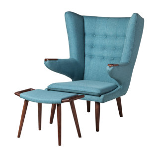 Go to store & view more images Design Tree Home Papa Bear Wingback Chair and Ottoman