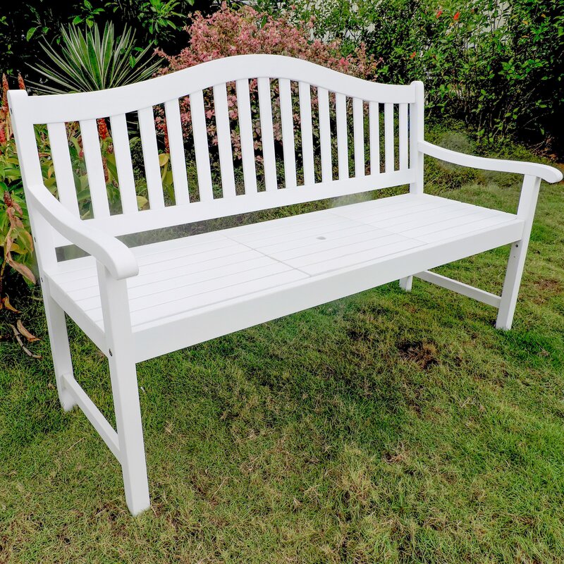 Breakwater Bay Leone Wooden Garden Bench & Reviews | Wayfair