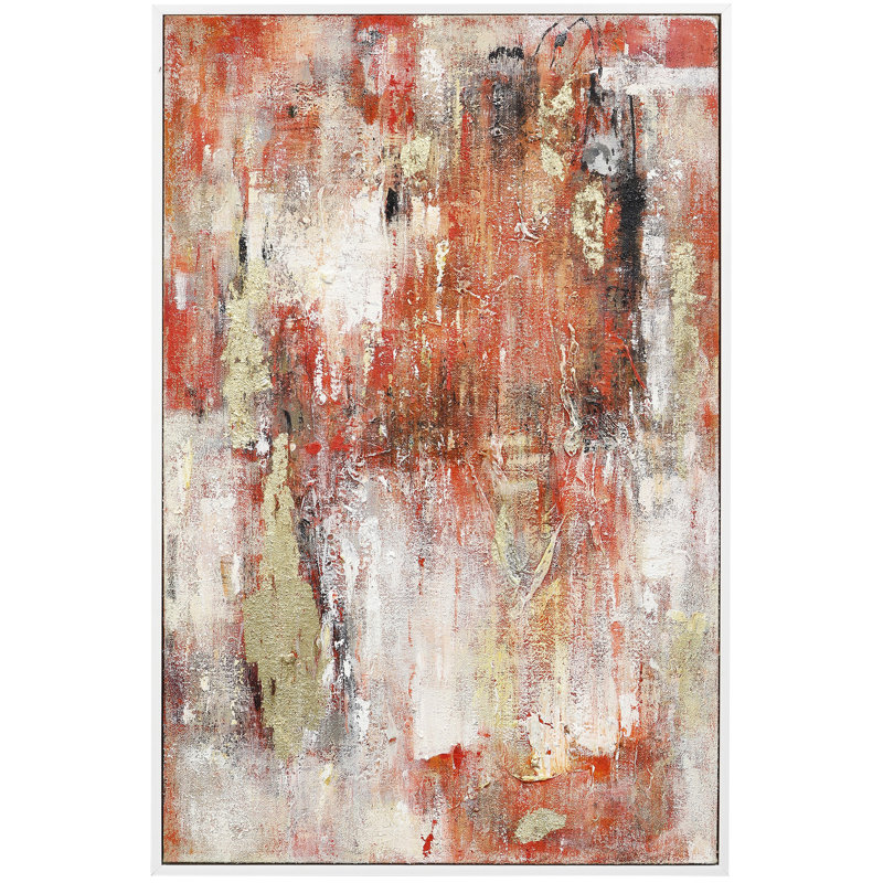 17 Stories Arabesque Picture Frame Painting Print On Canvas Wayfair