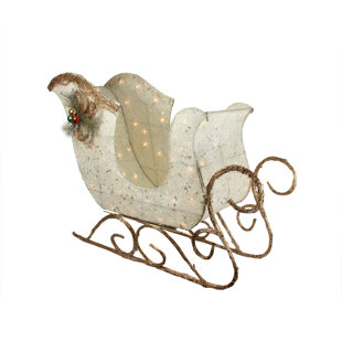 Outdoor Sleigh Decoration Wayfair Christmas Sleigh Decoration