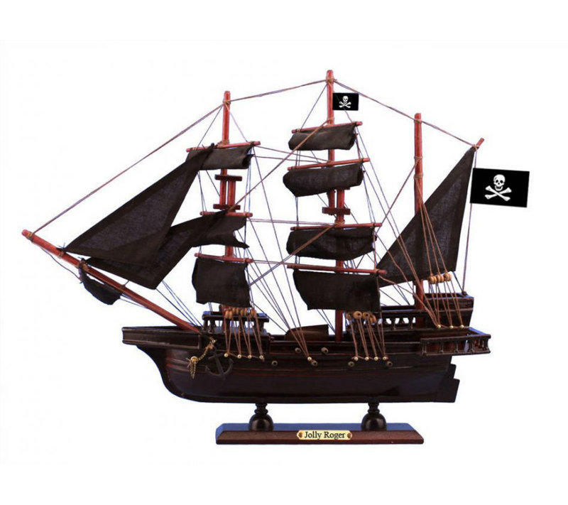 hook's jolly roger pirate ship
