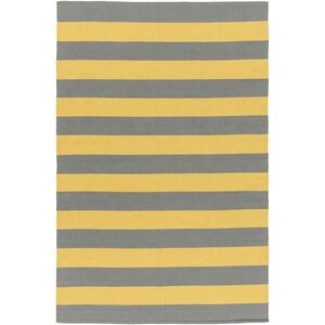 City Park Lauren Handmade Gray/Yellow Area Rug