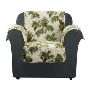 Lodge Box Cushion Armchair Slipcover
