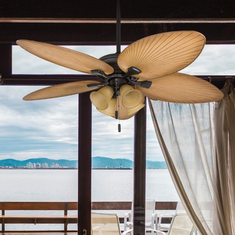 Bay Isle Home 52 Mccall Tropical 5 Blade Ceiling Fan Reviews 52 Mccall Tropical 5 Blade Ceiling Fan