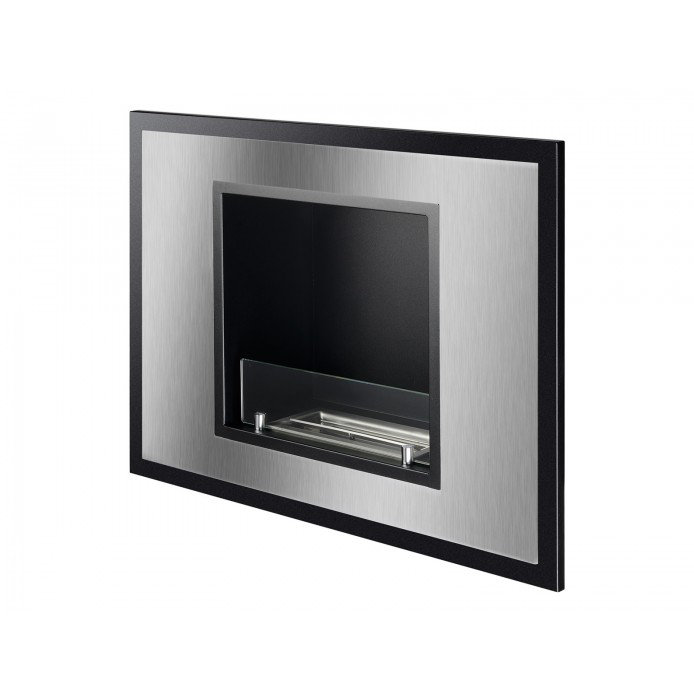 Orren Ellis Farhin Mini Recessed Wall Mounted Ethanol Fireplace