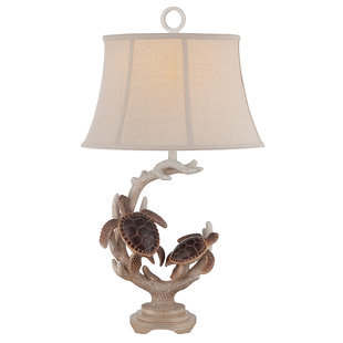 Ozias Turtle Staghorn 32 Table Lamp (Set Of 2) by Highland Dunes New Design