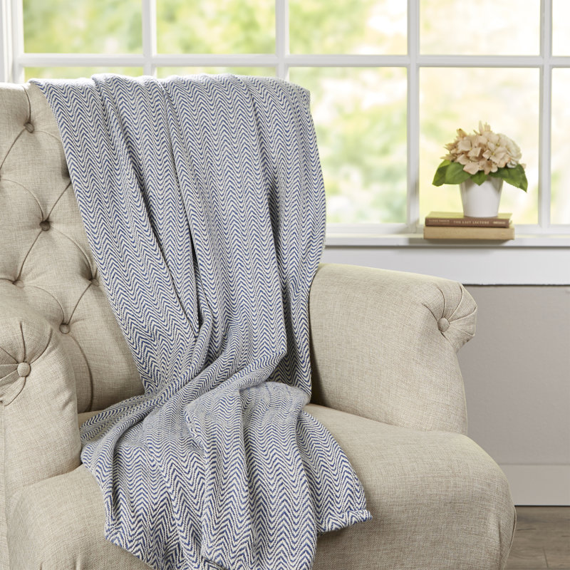 Langley Street Barmeen Chevron Egyptian Quality Cotton Blanket Barmeen Chevron Egyptian Quality Cotton Blanket