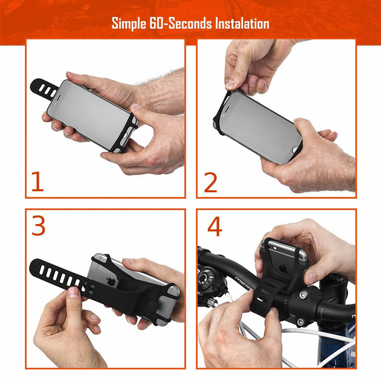 Bike Mount Phone Holder Bicycle Motorcycle Stroller ATV MTB Golf Cart Handlebar For Samsung Galaxy S10 Plus, S10e, S9 Plus,S9, Note 20, Note 10 9 8,