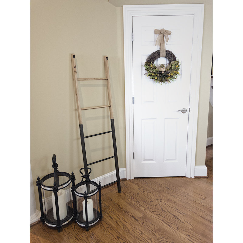 Union Rustic Metal And Wood Decorative 5 Ft Blanket Ladder Wayfair